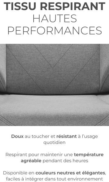 Tissu premium respirant et r&eacute;sistant de couleur grise